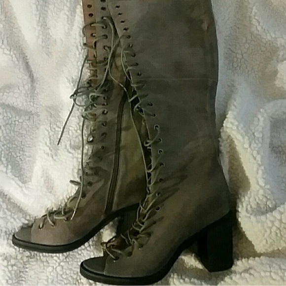 Jeffrey Campbell Tall Sz 8.5 M Free People Lace Up sandals - Picture 2 of 4